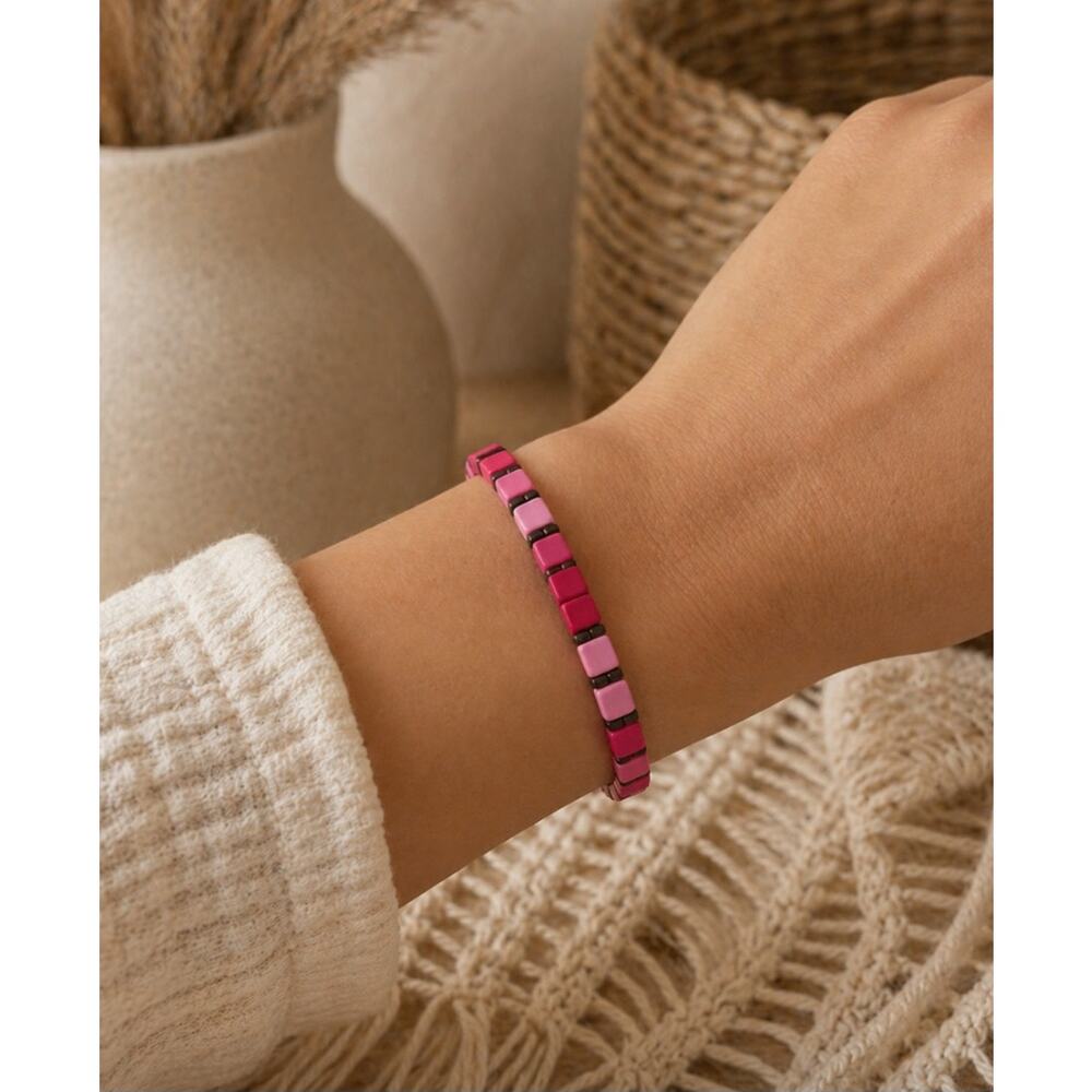 Pomina Pink Stretch Bracelet New